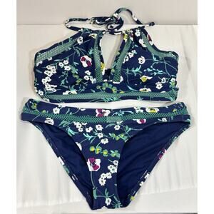 Cole of California boho hippie floral bikini woman’s size M NWOT